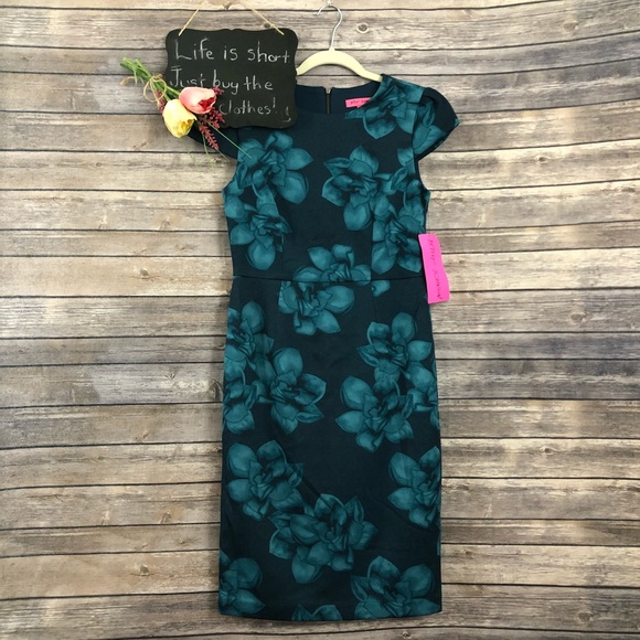 Betsey Johnson Dresses & Skirts - Betsey Johnson teal blue green floral dress